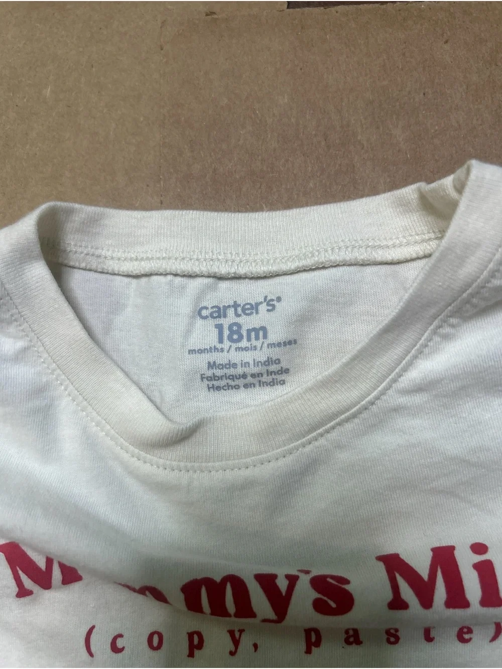 Carter's Pink & White 'Mommy's Mini' Cotton Bodysuit Trio